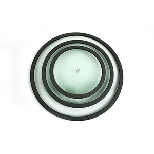 Flat Steel Silicone Glass Lid