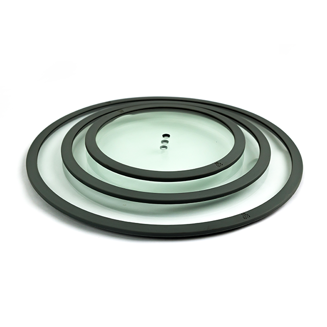 Flat Steel Silicone Glass Lid
